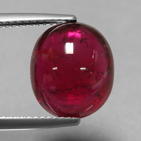 6,77 ctw natürlicher roter Rubellit, Transparent, Transparent / Lichtdurchlässig
