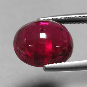 6,77 ctw natürlicher roter Rubellit, Transparent, Transparent / Lichtdurchlässig