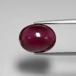 6,46 ctw natürlicher roter Rubellit, Transparent, Transparent / Lichtdurchlässig