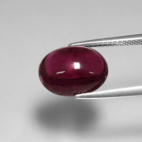 6,46 ctw natürlicher roter Rubellit, Transparent, Transparent / Lichtdurchlässig