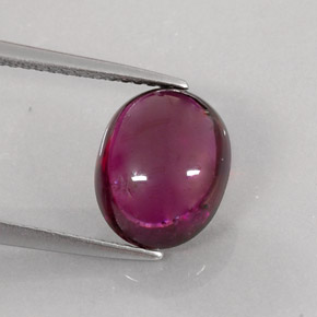 4,65 ctw natürlicher roter Rubellit, Transparent, Transparent / Lichtdurchlässig
