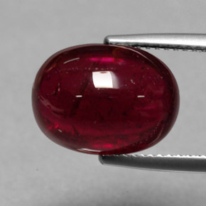 7,59 ctw natürlicher roter Rubellit, Transparent, Transparent / Lichtdurchlässig