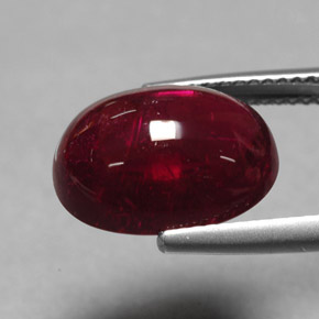 7,59 ctw natürlicher roter Rubellit, Transparent, Transparent / Lichtdurchlässig