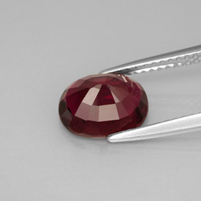 2,05 ctw natürlicher roter Rubellit, Oval Schliff, VS-SI