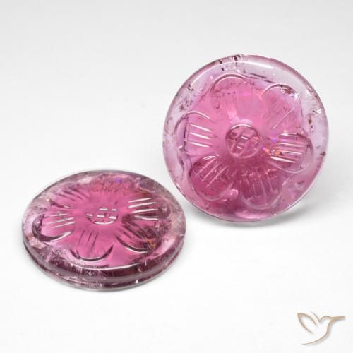 20.76 ct natürliche Traube Rubellit-Turmalin-Edelsteine, Runden, Transparent