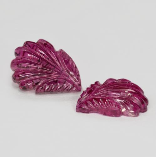 4,78 ct natürliche roter Rubellit-Edelsteine, Blumenschliff, Lichtdurchlässig