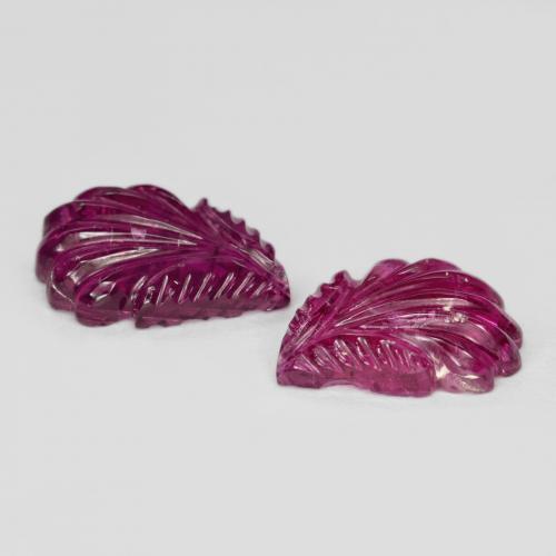 4,78 ct natürliche roter Rubellit-Edelsteine, Blumenschliff, Lichtdurchlässig