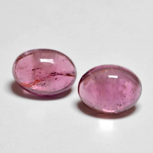 2.53 ct natürliche Tiefes Magenta Rubellit-Turmalin-Edelsteine, Oval Schliff, Transparent