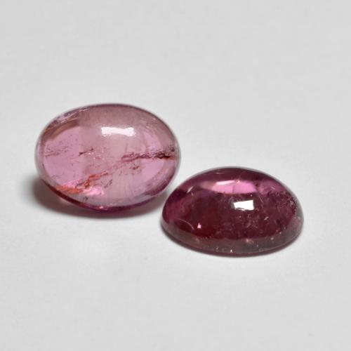 2.53 ct natürliche Tiefes Magenta Rubellit-Turmalin-Edelsteine, Oval Schliff, Transparent