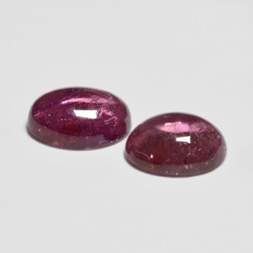 2.53 ct natürliche Tiefes Magenta Rubellit-Turmalin-Edelsteine, Oval Schliff, Transparent