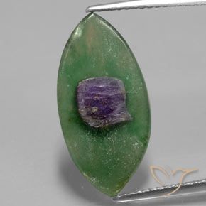 3.99ct Natürlicher Mehrfarbig Rubin in Fuchsit, Marquise, Lichtdurchlässig