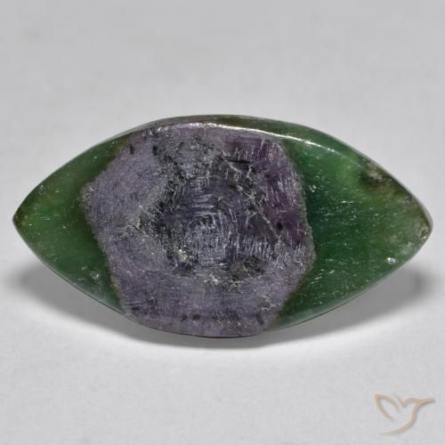 7.88ct Natürlicher Mehrfarbig Rubin in Fuchsit, Marquise, Lichtdurchlässig