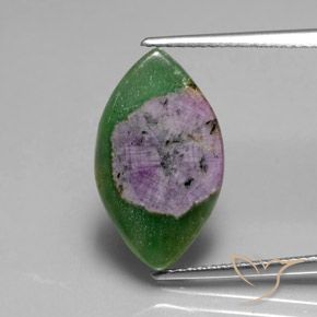 6.69ct Natürlicher Mehrfarbig Rubin in Fuchsit, Marquise, Lichtdurchlässig