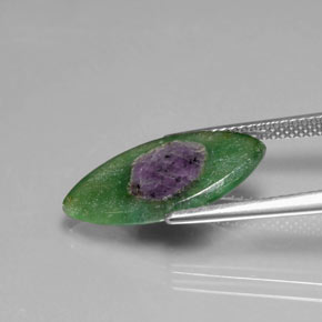 9,17 ctw natürlicher Zweifarbig Rubin in Fuchsit, Marquise, Transparent