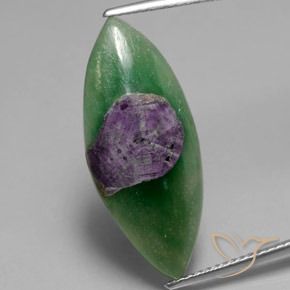 7.10ct Natürlicher Mehrfarbig Rubin in Fuchsit, Marquise, Lichtdurchlässig