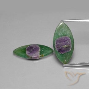 8.70ctw Natürlicher Mehrfarbig Rubin in Fuchsit, Marquise, Lichtdurchlässig