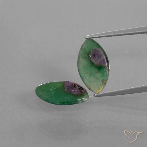 4.74ctw Natürlicher Mehrfarbig Rubin in Fuchsit, Marquise, Lichtdurchlässig