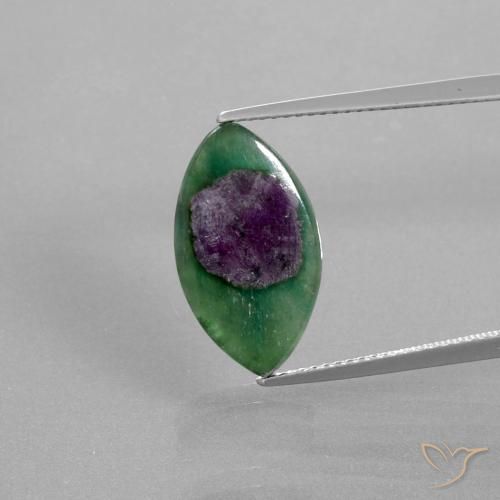 5.03ct Natürlicher Mehrfarbig Rubin in Fuchsit, Marquise, Lichtdurchlässig