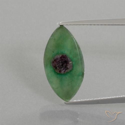 3.90ct Natürlicher Mehrfarbig Rubin in Fuchsit, Marquise, Lichtdurchlässig