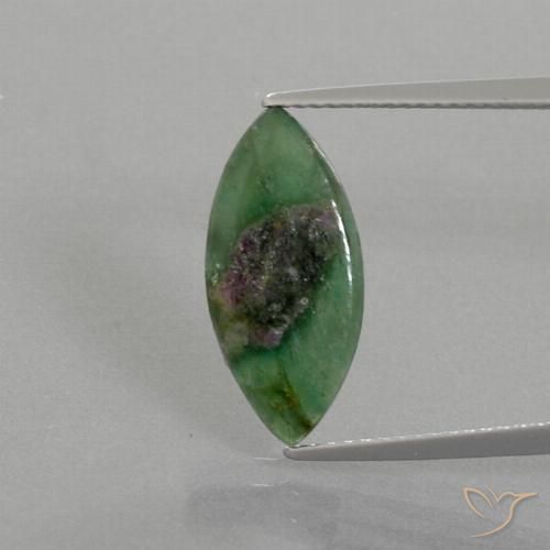 3.20ct Natürlicher Mehrfarbig Rubin in Fuchsit, Marquise, Lichtdurchlässig