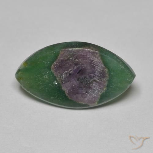 4.91ct Natürlicher Mehrfarbig Rubin in Fuchsit, Marquise, Lichtdurchlässig