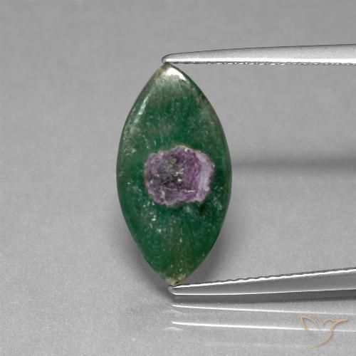 4.24ct Natürlicher Mehrfarbig Rubin in Fuchsit, Marquise, Lichtdurchlässig