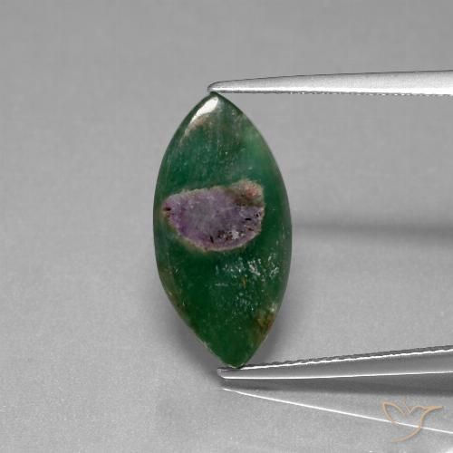 6.08ct Natürlicher Mehrfarbig Rubin in Fuchsit, Marquise, Lichtdurchlässig