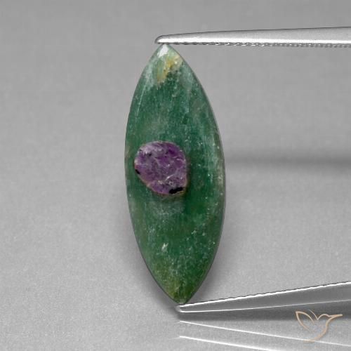 4.14ct Natürlicher Mehrfarbig Rubin in Fuchsit, Marquise, Lichtdurchlässig