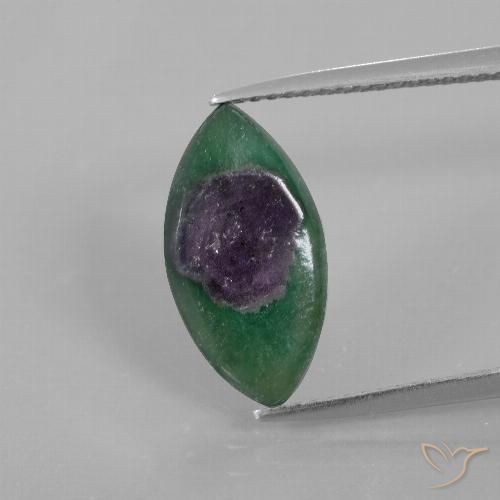 3.62ct Natürlicher Mehrfarbig Rubin in Fuchsit, Marquise, Lichtdurchlässig