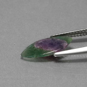 1,30 ctw natürlicher zweifarbiger Rubin in Fuchsit, Marquise, Lichtdurchlässig
