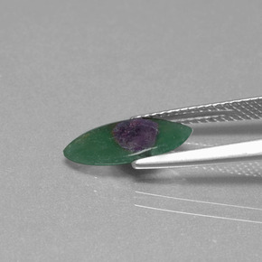 1,24 ctw natürlicher zweifarbiger Rubin in Fuchsit, Marquise, Lichtdurchlässig