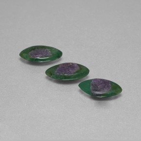  ct natürliche Zweifarbig Rubin in Fuchsit-Edelsteine, Marquise, Lichtdurchlässig