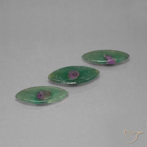5.48ctw Natürlicher Mehrfarbig Rubin in Fuchsit, Marquise, Transparent