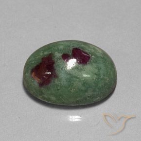 25.50ct Natürlicher Mehrfarbig Rubin-Zoisit, Oval, Lichtundurchlässig