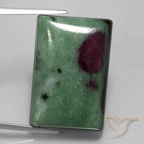 33.94ct Natürlicher Mehrfarbig Rubin-Zoisit, Baguette, Lichtundurchlässig