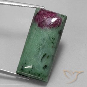 29.97ct Natürlicher Mehrfarbig Rubin-Zoisit, Baguette, Lichtundurchlässig