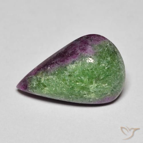 8.22ct Natürlicher Mehrfarbig Rubin-Zoisit, Birnenform, Lichtundurchlässig