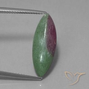 6.03ct Natürlicher Mehrfarbig Rubin-Zoisit, Marquise, Lichtundurchlässig