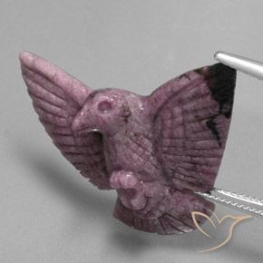 34.62ct Natürlicher Mittelviolett Rubin-Zoisit, Fantasie, Lichtundurchlässig