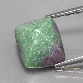 7.76ct Natürlicher Mehrfarbig Rubin-Zoisit, Baguette, Lichtundurchlässig