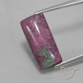 10.58ct Natürlicher Mehrfarbig Rubin-Zoisit, Baguette, Lichtundurchlässig
