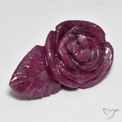 43.93ct Natürlicher Mehrfarbig Rubin-Zoisit, Blumen-Schliff, Lichtundurchlässig