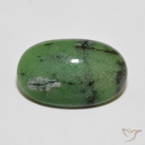 6.23ct Natürlicher tiefgrün Rubin-Zoisit, Oval, Lichtundurchlässig