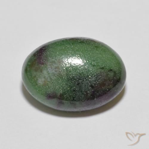7.43ct Natürlicher Mehrfarbig Rubin-Zoisit, Oval, Lichtundurchlässig