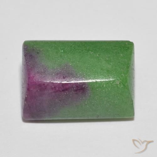 9.04ct Natürlicher Mehrfarbig Rubin-Zoisit, Baguette, Lichtundurchlässig