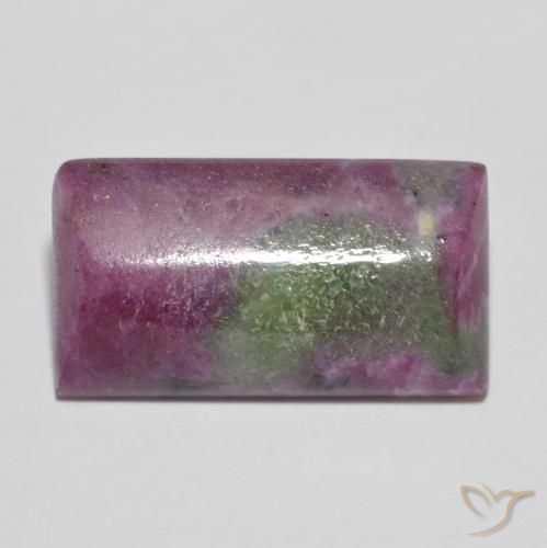 9.88ct Natürlicher Mehrfarbig Rubin-Zoisit, Baguette, Lichtundurchlässig