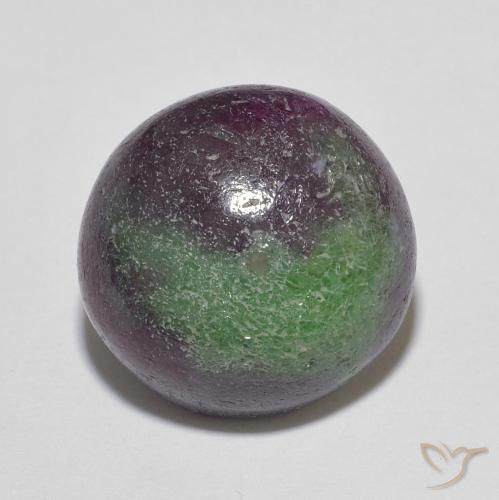 8.90ct Natürlicher Mehrfarbig Rubin-Zoisit, Runden, Lichtundurchlässig