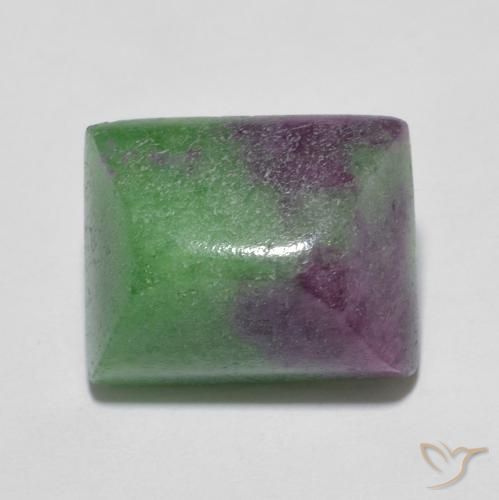 6.89ct Natürlicher Mehrfarbig Rubin-Zoisit, Baguette, Lichtundurchlässig