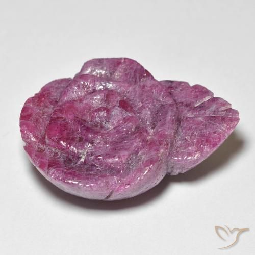 9,17 ctw natürlicher Medium Dark-Purple Rubin-Zoisit, Blumen-Schliff, Lichtundurchlässig