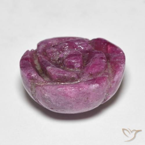 9,17 ctw natürlicher Medium Dark-Purple Rubin-Zoisit, Blumen-Schliff, Lichtundurchlässig